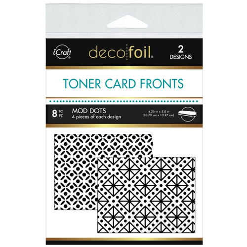 Deco Foil Toner Card Fronts 4.25"X5.5" 8/Pkg-Mod Dots - 5A002BQN-1GF7R - 000943056881 Deco Foil Toner Card Fronts 4.25"X5.5" 8/Pkg-Mod Dots - 5A002BQN-1GF7R - 000943056881
