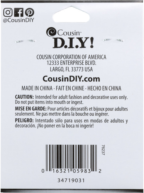 CousinDIY Jewelry Basics Metal Findings 180/Pkg-Silver Head Pins - 34719031 CousinDIY Jewelry Basics Metal Findings 180/Pkg-Silver Head Pins - 34719031