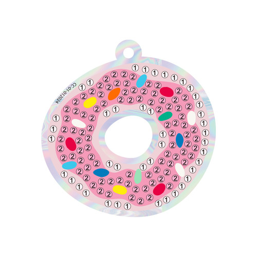 6 Pack - Camelot Dots Diamond Art Kit 2.5"X2.25" -Doughnut Sprinkle Charm - 5A002CPK-1GG8C 6 Pack - Camelot Dots Diamond Art Kit 2.5"X2.25" -Doughnut Sprinkle Charm - 5A002CPK-1GG8C