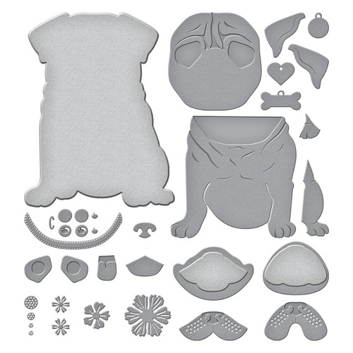 Spellbinders Etched Dies By Bibi Cameron-Big Pug - 5A002C73-1GFSV