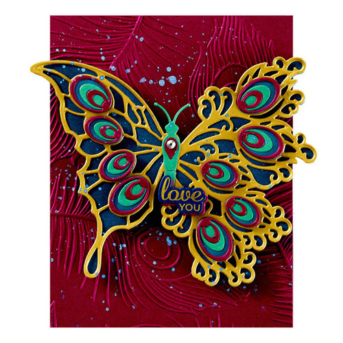 Spellbinders Etched Dies By Dawn Bibby-Peacock Butterfly 5A002C7X-1GFS4