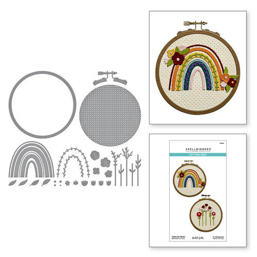 Spellbinders Etched Dies By Nichol Spohr-Gathering Stitches - 5A002C8X-1GFRF