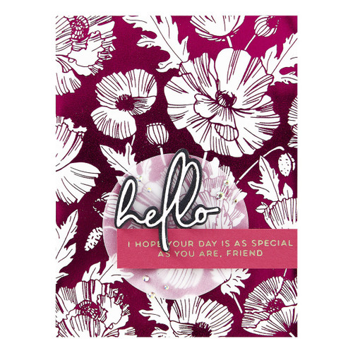 Spellbinders BetterPress Press Plate By Yana Smakula-Poppy Background - 5A002CBQ-1GFW9 Spellbinders BetterPress Press Plate By Yana Smakula-Poppy Background - 5A002CBQ-1GFW9