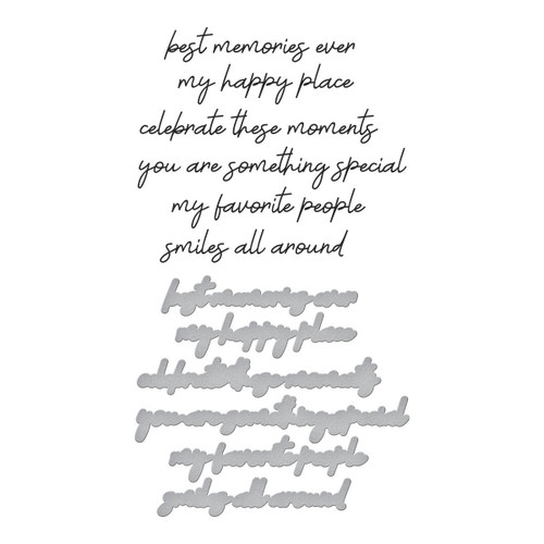 Spellbinders BetterPress Press Plate & Die Set-Family Sentiments - 5A002CCY-1GFXP Spellbinders BetterPress Press Plate & Die Set-Family Sentiments - 5A002CCY-1GFXP