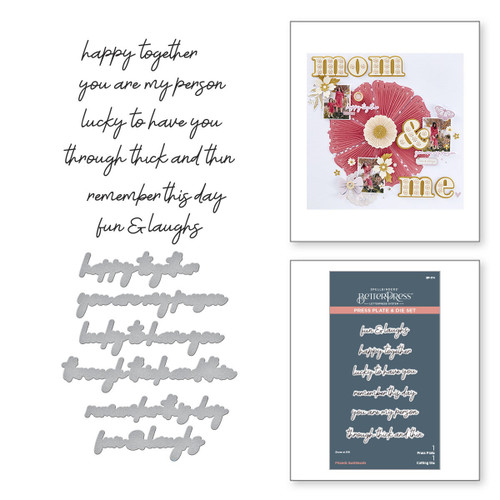 Spellbinders BetterPress Press Plate & Die Set-Friends Sentiments - 5A002CC9-1GFXN Spellbinders BetterPress Press Plate & Die Set-Friends Sentiments - 5A002CC9-1GFXN