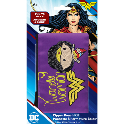 Camelot Dots Diamond Art Kit 7.5"X4.75"-Wonder Woman Pose Zip Pouch - 5A002CP5-1GG83 - 678361042504 Camelot Dots Diamond Art Kit 7.5"X4.75"-Wonder Woman Pose Zip Pouch - 5A002CP5-1GG83 - 678361042504