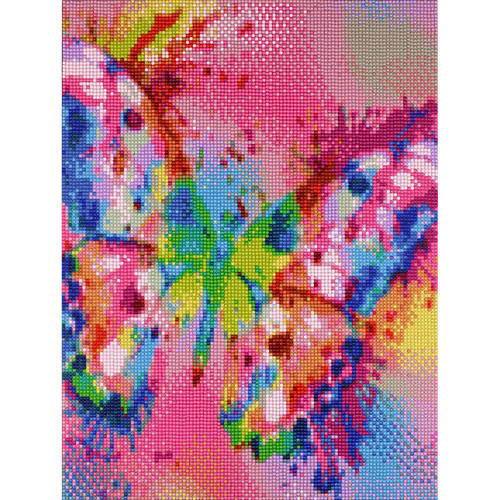 Camelot Dots Diamond Art Kit 11.8"X15.7"-Butterfly Imprint - 5A002CQ4-1GG7T