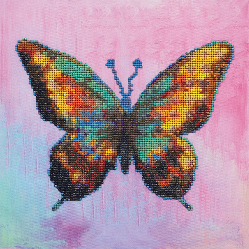 Camelot Dots Diamond Art Kit 11.8"X11.8"-Pretty Butterfly - 5A002CPW-1GG8Z