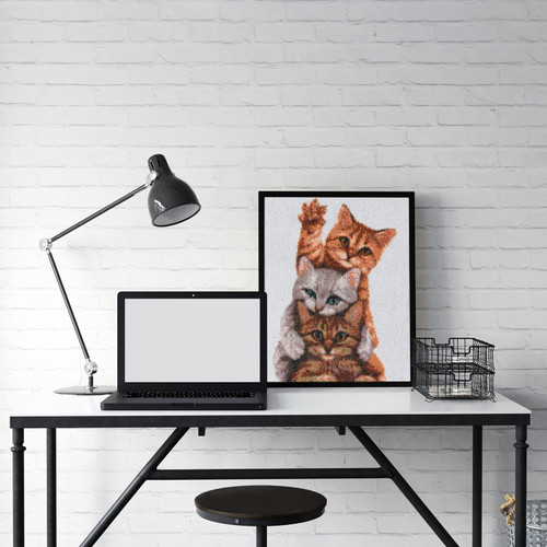 Camelot Dots Diamond Art Kit 11.8"X15.7"-Kitten Ambush - 5A002CPQ-1GG8T Camelot Dots Diamond Art Kit 11.8"X15.7"-Kitten Ambush - 5A002CPQ-1GG8T