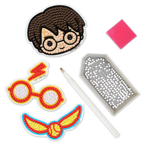 Camelot Dots Diamond Art Kit 2.5"X2.5" 3/Pkg-Harry Potter Icons Sticker - 5A002CPF-1GG89