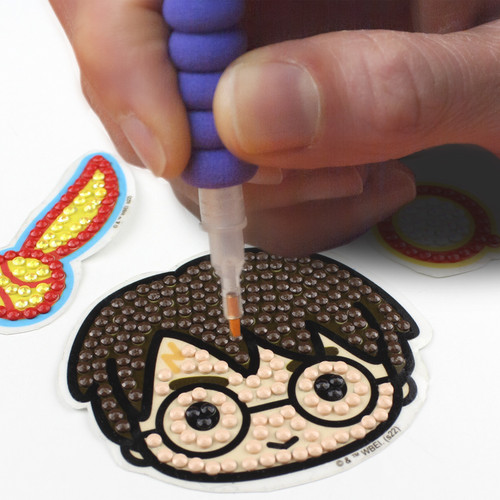 Camelot Dots Diamond Art Kit 2.5"X2.5" 3/Pkg-Harry Potter Icons Sticker - 5A002CPF-1GG89