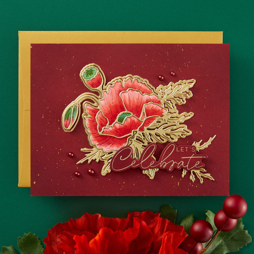 Spellbinders Etched Dies By Yana Smakula-Yana's Poppy - 5A002CCN-1GFWG