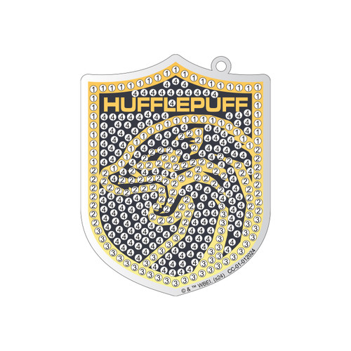 Camelot Dots Diamond Art Kit 2.625"X3.14" -Harry Potter Hufflepuff Crest Charn - 5A002CQ5-1GG7Y