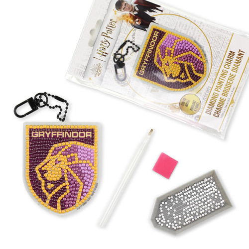 Camelot Dots Diamond Art Kit 2.625"X3.14" -Harry Potter Gryffindor Crest Charm - 5A002CP8-1GG8N Camelot Dots Diamond Art Kit 2.625"X3.14" -Harry Potter Gryffindor Crest Charm - 5A002CP8-1GG8N