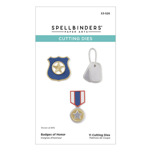 Spellbinders Etched Dies From Storytelling-Badges Of Honor - 5A002CDC-1GFVS - 810146547471
