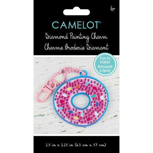 Camelot Dots Diamond Art Kit 2.5"X2.25" -Doughnut Sprinkle Charm - 5A002CPK-1GG8C - 678361040128