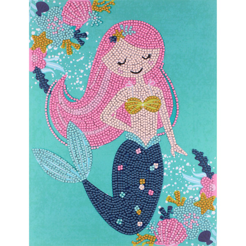 Camelot Dots Diamond Art Kit 8.7"X11.4"-Mermaid Parade - 5A002CPL-1GG8P Camelot Dots Diamond Art Kit 8.7"X11.4"-Mermaid Parade - 5A002CPL-1GG8P
