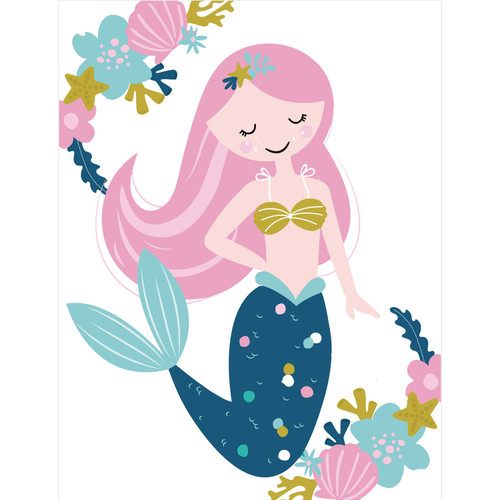 Camelot Dots Diamond Art Kit 8.7"X11.4"-Mermaid Parade - 5A002CPL-1GG8P Camelot Dots Diamond Art Kit 8.7"X11.4"-Mermaid Parade - 5A002CPL-1GG8P