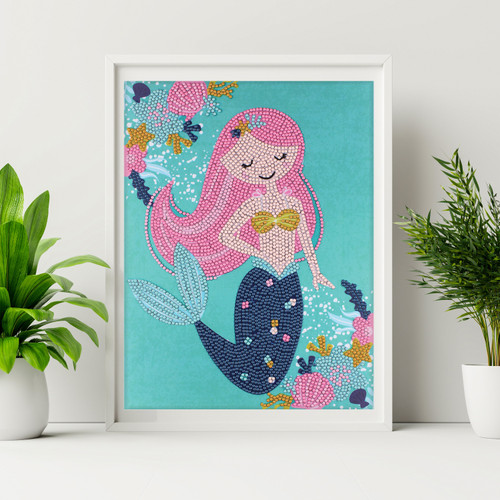 Camelot Dots Diamond Art Kit 8.7"X11.4"-Mermaid Parade - 5A002CPL-1GG8P Camelot Dots Diamond Art Kit 8.7"X11.4"-Mermaid Parade - 5A002CPL-1GG8P
