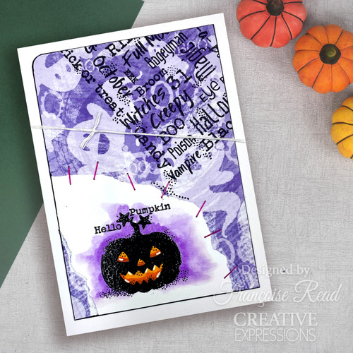 Woodware Clear Stamp 3"X4"-Singles Carved Pumpkins 5A002B5T-1GDMY