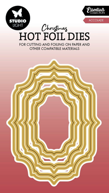 2 Pack - Studio Light Essentials Hot Foil Cutting Die-Nr. 08, Accolade - 5A002BKB-1GF26 - 8713943153604 2 Pack - Studio Light Essentials Hot Foil Cutting Die-Nr. 08, Accolade - 5A002BKB-1GF26 - 8713943153604