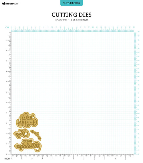 2 Pack - Studio Light Essentials Hot Foil Cutting Die-Nr. 09, Sentiments - 5A002BKV-1GDXJ 2 Pack - Studio Light Essentials Hot Foil Cutting Die-Nr. 09, Sentiments - 5A002BKV-1GDXJ