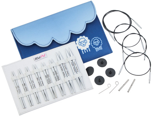 KnitPro-Nova Deluxe Interchangeable Knitting Needle Set 4"-Set Of 8 Pair - Special - 5A0028HL-1GBKV - 8907628077099 KnitPro-Nova Deluxe Interchangeable Knitting Needle Set 4"-Set Of 8 Pair - Special - 5A0028HL-1GBKV - 8907628077099