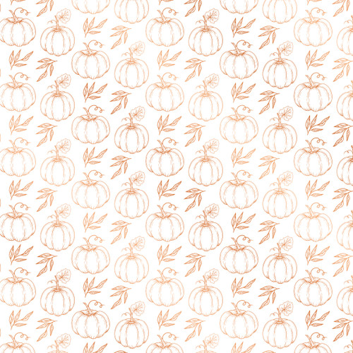 Crafter's Companion Luxury Foiled Acetate Pack 8"X8"-Pumpkin Spice Season 5A0025WZ-1G8P3