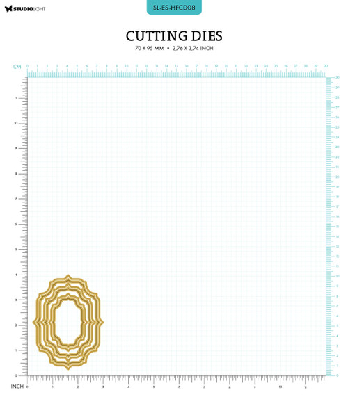 Studio Light Essentials Hot Foil Cutting Die-Nr. 08, Accolade - 5A002BKB-1GF26 Studio Light Essentials Hot Foil Cutting Die-Nr. 08, Accolade - 5A002BKB-1GF26