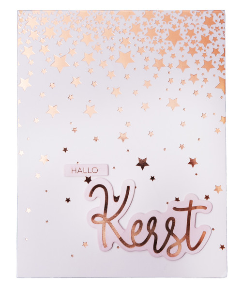 Studio Light Essentials Foiled Cards 5.5"X8.5" 24/Pkg-Nr. 223, Rosegold Patterns - 5A002BHC-1GDXC