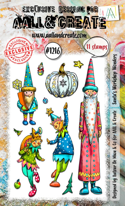 AALL And Create A6 Photopolymer Clear Stamp Set -Santa's Workshop Wonders 5A002BV9-1GFD3 - 5060979167536