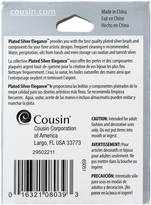 3 Pack - CousinDIY Plated Silver Elegance Metal Findings-Floral Toggle 18mm 1/Pkg - A50026NS-G1FJL 3 Pack - CousinDIY Plated Silver Elegance Metal Findings-Floral Toggle 18mm 1/Pkg - A50026NS-G1FJL