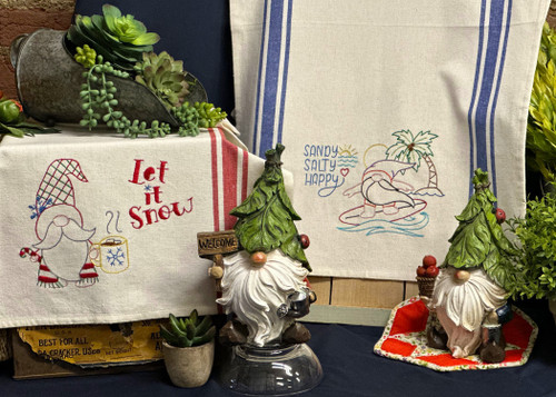 4 Pack - Hand Embroidery Iron-On Transfer Pattern-Gnome Of The Month - 5A002DXQ-1GGFL 4 Pack - Hand Embroidery Iron-On Transfer Pattern-Gnome Of The Month - 5A002DXQ-1GGFL