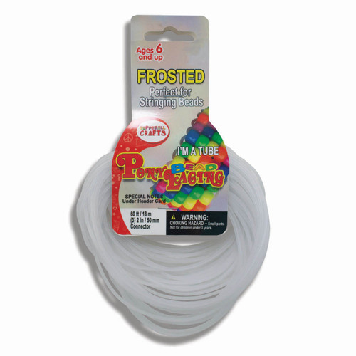 12 Pack - Pepperell Pony Bead Lacing 2mmX60'-Frost - 5A0024LQ-1G7Z3 - 725879220655