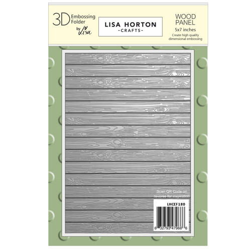 Lisa Horton Crafts Embossing Folder 5"X7"-Wood Panel - 5A002F0Z-1GGLT - 632793479666