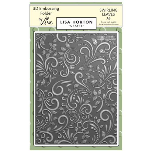 Lisa Horton Crafts Embossing Folder-Swirling Leaves - 5A002DYH-1GGKR - 632793478010