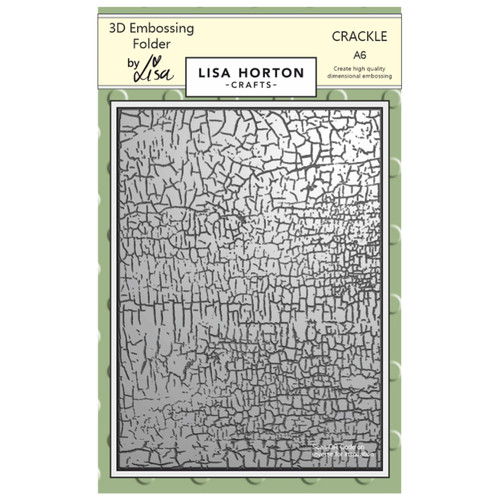 Lisa Horton Crafts A6 Embossing Folder-Crackle - 5A002DZW-1GGG1 - 632793477938