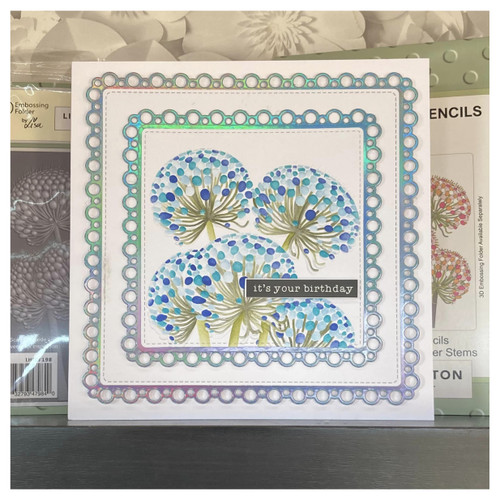 Lisa Horton Crafts Embossing Folder 5"X7"-Blooming Coneflower Stems - 5A002DZ6-1GGJM