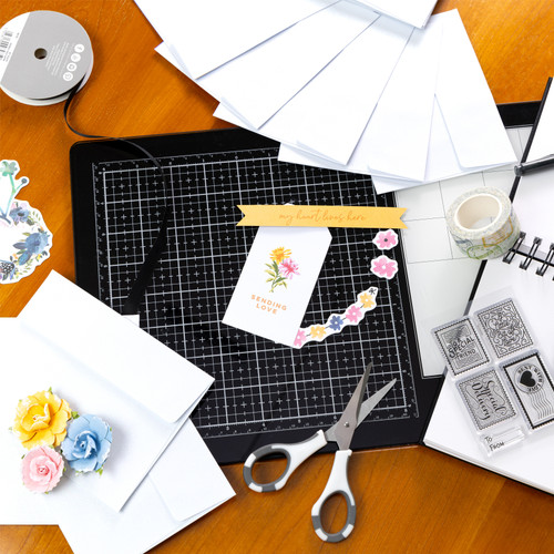 Harmony Paper Inkjet Printable Glitter Envelopes A7-Crystal White, 200 GSM - A5002BDD-G1DWZ Harmony Paper Inkjet Printable Glitter Envelopes A7-Crystal White, 200 GSM - A5002BDD-G1DWZ