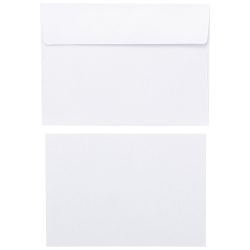 Harmony Paper Inkjet Printable Glitter Cards & Envelopes A7-Crystal White - A5002BD9-G1DX0
