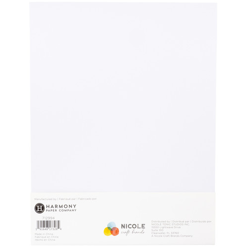 Harmony Paper Inkjet Printable Glitter Cardstock 8.5"X11"-Crystal White, 280gsm - A5002BDB-G1DX2 Harmony Paper Inkjet Printable Glitter Cardstock 8.5"X11"-Crystal White, 280gsm - A5002BDB-G1DX2