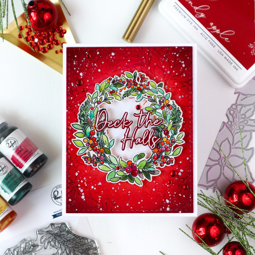 Pinkfresh Studio Stencils 4.25"X5.5" 6/Pkg-Deck The Halls - 5A002CMV-1GG4T