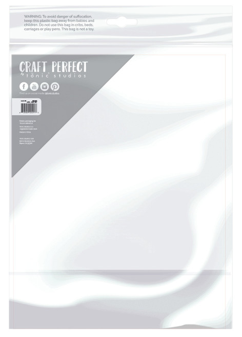 3 Pack - Craft Perfect Satin Mirror Cardstock 8.5"X11" 5/Pkg-Satin -Scarlet Organza - MIRRORS-9486E