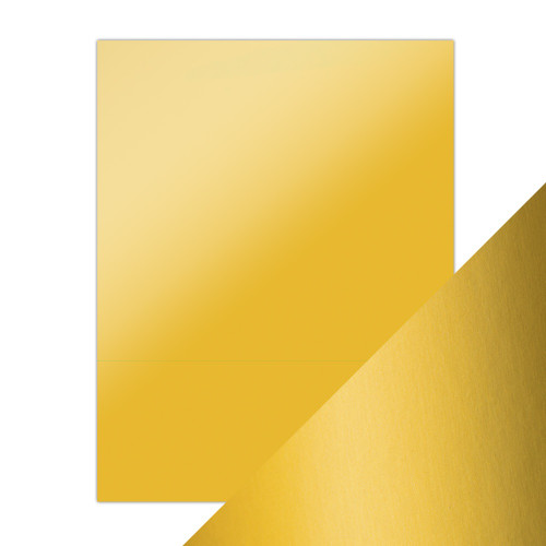 3 Pack - Craft Perfect Satin Mirror Cardstock 8.5"X11" 5/Pkg-Satin -Gold Pearl - MIRRORS-9481E