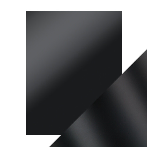 3 Pack - Craft Perfect Satin Mirror Cardstock 8.5"X11" 5/Pkg-Satin -Black Velvet - MIRRORS-9489E