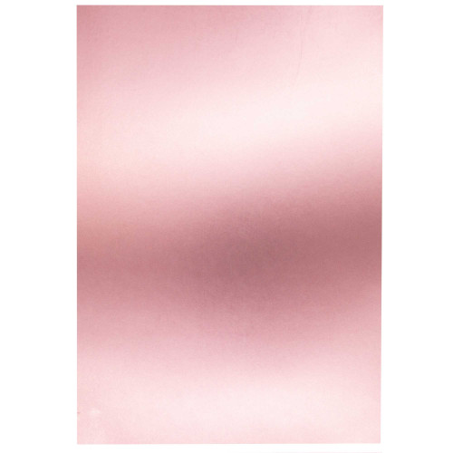 3 Pack - Craft Perfect Satin Mirror Cardstock 8.5"X11" 5/Pkg-Satin -Baroque Rose - MIRRORS-8850E