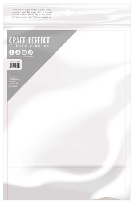 3 Pack - Craft Perfect Satin Mirror Cardstock 8.5"X11" 5/Pkg-Satin -Baroque Rose - MIRRORS-8850E