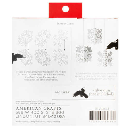 3 Pack DCWV Snowflakes-Chipboard 5A00279N-1G9L1