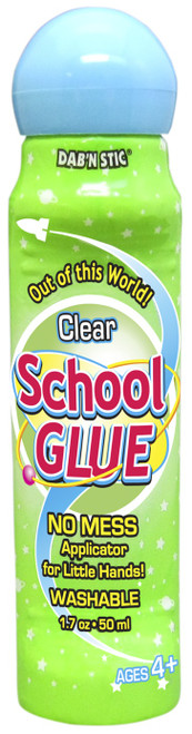 6 Pack - Crafty Dab'N Stic School Glue 1.75oz-Clear - 5A0027Q9-1GB1K - 014137507981