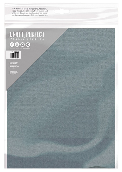 3 Pack - Craft Perfect Weave Textured Classic Card 8.5"X11" 10/Pkg-Denim Blue - CARD 8-9650